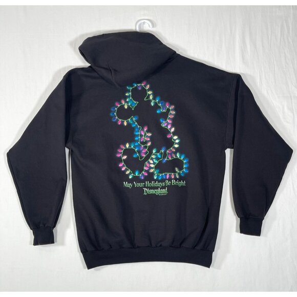 Disneyland Resort Unisex Christmas Lights Holiday Mickey House Hooded Sweatshirt - Picture 3 of 8